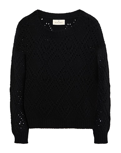 BRUNO MANETTI Jumper Black 90% Virgin Wool, 10% Cashmere