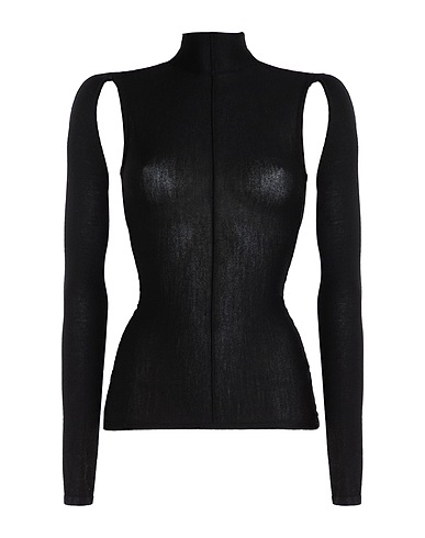 KHAITE Polo neck Black 100% Virgin Wool