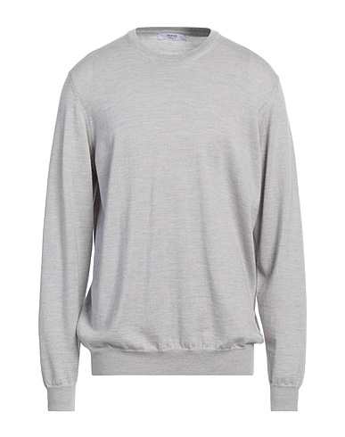+39 MASQ Jumper Light grey 100% Merino Wool