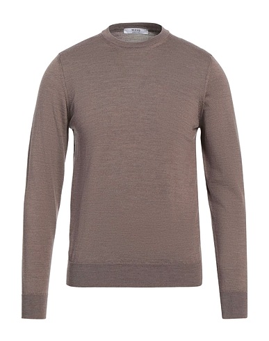 +39 MASQ Jumper Taupe 100% Merino Wool