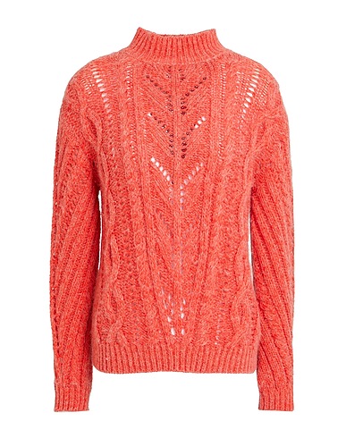 AGNONA Cashmere jumper Tomato red 53% Cashmere, 47% Wool, Metallic fiber