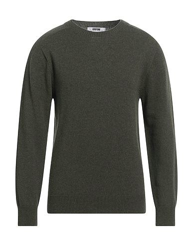 GRIFONI Pull en cachemire Vert militaire 100% Cachemire