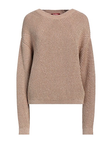 MAX MARA STUDIO Jumper Gold 66% Viscose, 13% Polyester, 11% Polyamide, 10% Metallic fiber