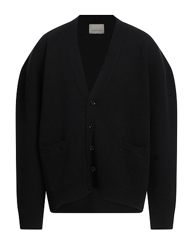 LANEUS Cardigan Black 90% Wool, 10% Cashmere