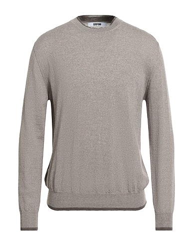 GRIFONI Jumper Taupe 100% Virgin Wool