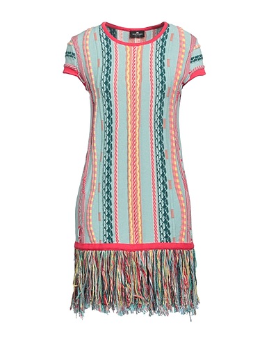 ELISABETTA FRANCHI Robe courte Turquoise 100% Coton
