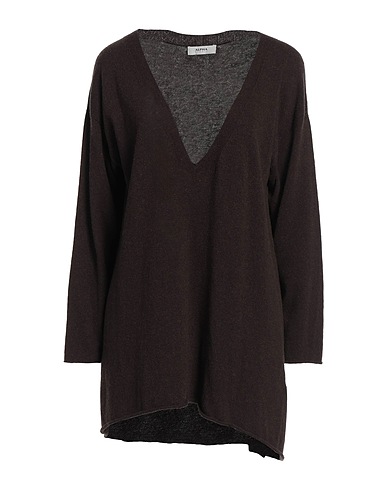 ALPHA STUDIO Sweater Dark brown 40% Recycled wool, 30% Viscose, 20% Polyamide, 10% Cashmere