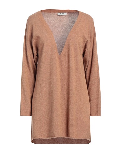 ALPHA STUDIO Pullover Cammello 40% Lana riciclata, 30% Viscosa, 20% Poliammide, 10% Cachemire