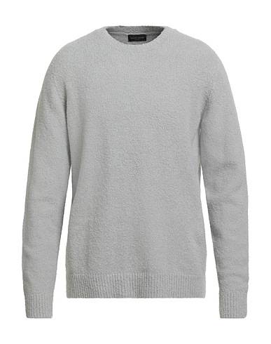 ROBERTO COLLINA Jumper Light grey 80% Cotton, 16% Nylon, 4% Elastane