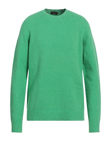 ROBERTO COLLINA Pullover Verde 80% Cotone, 16% Nylon, 4% Elastan