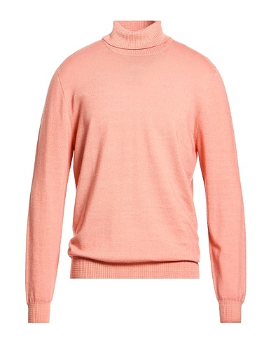 H953 Polo neck SALMONE 100% Merino Wool