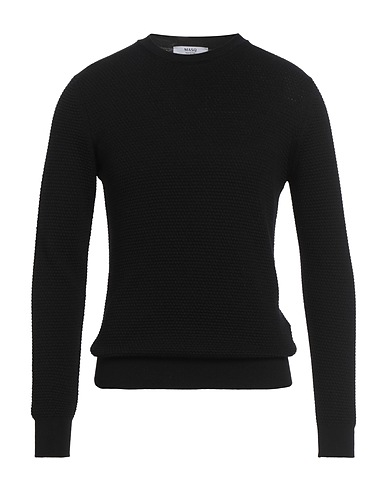 MASQ Jumper Black 100% Merino Wool