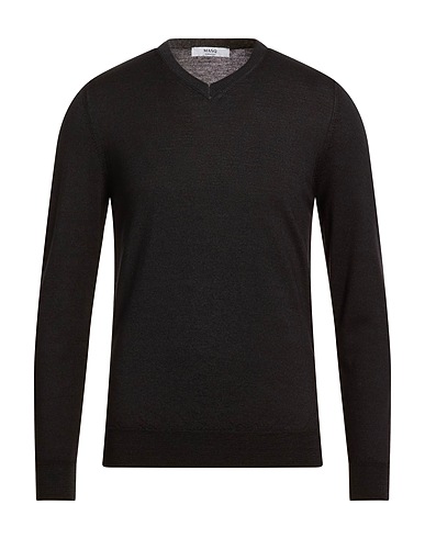 MASQ Jumper Black 100% Merino Wool