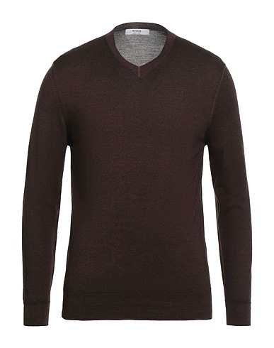 MASQ Jumper Chocolate brown 100% Merino Wool
