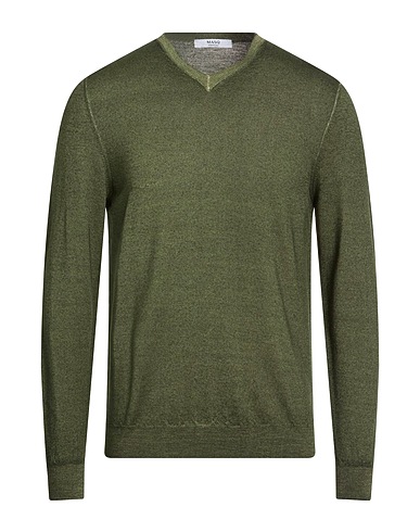 MASQ Jumper Military green 100% Merino Wool