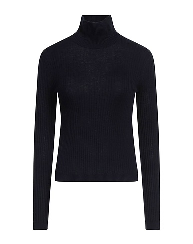 MAX MARA STUDIO Polo neck Midnight blue 55% Silk, 45% Wool