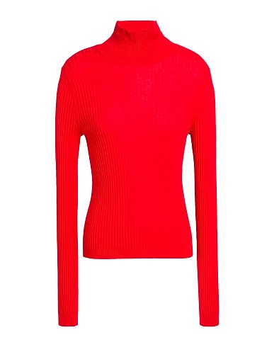MAX MARA STUDIO Turtleneck Red 55% Silk, 45% Wool