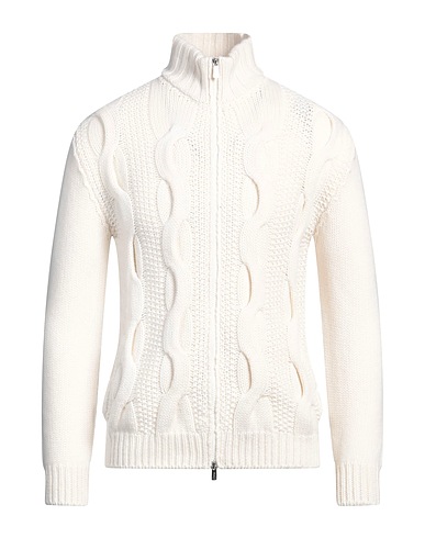 FEDELI Cardigan Ivory 100% Cashmere