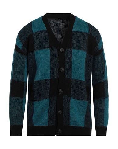 TAKESHY KUROSAWA Cardigan Deep teal 70% Acrylic, 30% Mohair wool