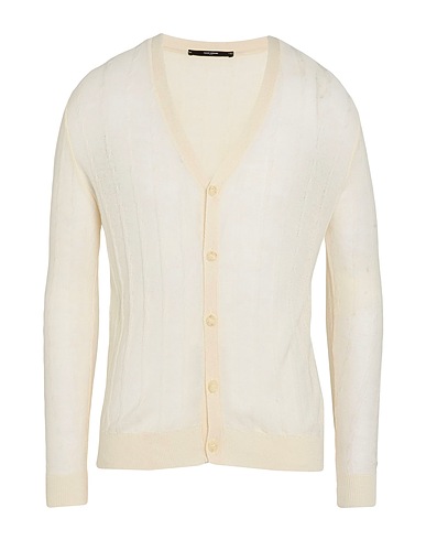 TAKESHY KUROSAWA Cardigan Off white 52% Viscose, 28% Polyester, 20% Polyamide