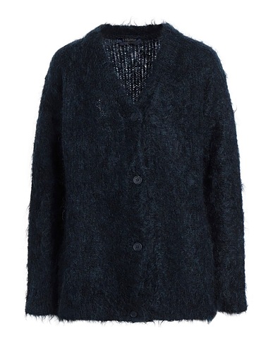 'S MAX MARA Cardigan Navy 77% Mohair wool, 12% Wool, 11% Polyamide