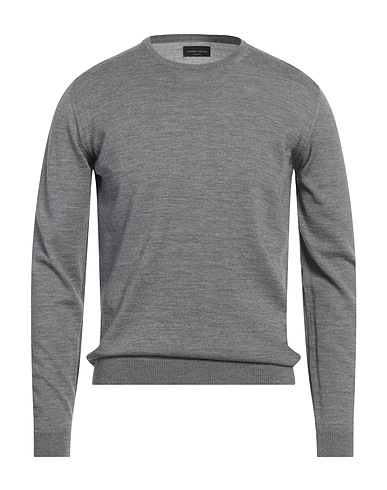 ROBERTO COLLINA Jumper Grey 100% Merino Wool