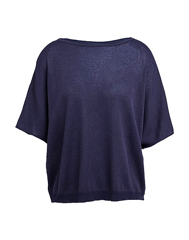ANNECLAIRE Jumper Navy blue 58% Cotton, 32% Viscose, 10% Polyester