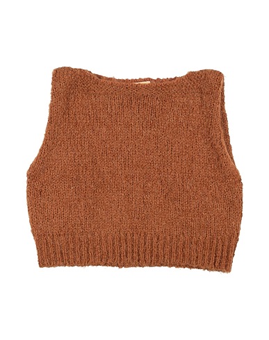 BELLEROSE Maglia Gilet Marrone 40% Acrilico, 29% Lana, 23% Lana di alpaca, 8% Poliammide