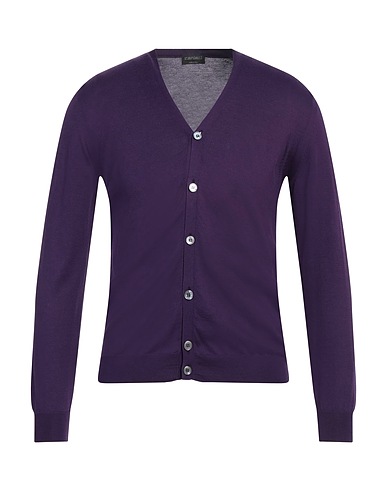 ZANIERI Cardigan Purple 100% Cotton