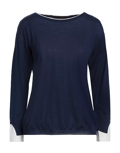 VIADESTE Jumper Navy blue 100% Virgin Wool