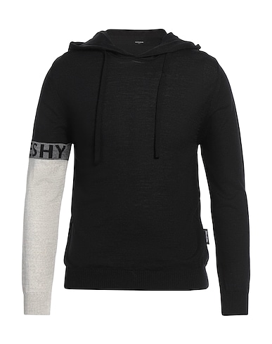 TAKESHY KUROSAWA Jumper Black 50% Merino Wool, 50% Acrylic