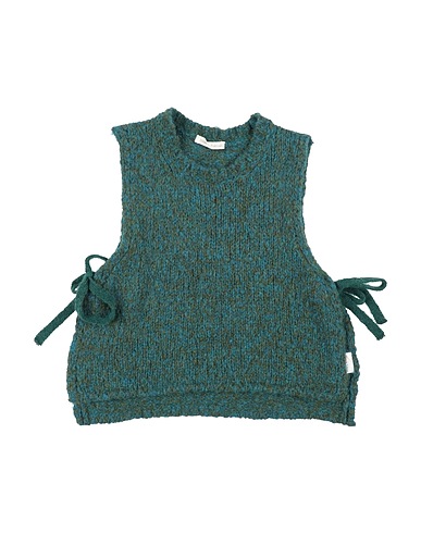 ZHOE & TOBIAH Sleeveless sweater Deep teal 60% Alpaca wool, 25% Wool, 15% Polyamide