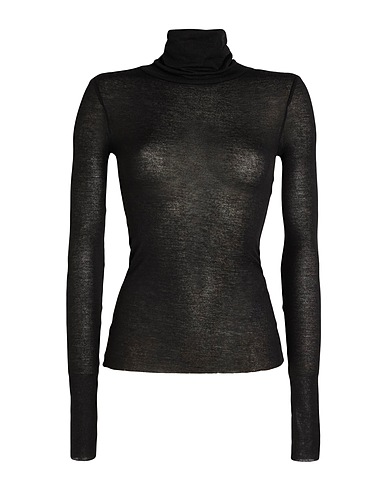 BOMBOOGIE Polo neck Black 80% Tencel™, 20% Regenerated fibres