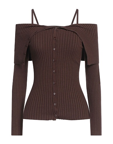 NO SECRETS Cardigan Brown 51% Viscose, 29% Polyester, 20% Polyamide