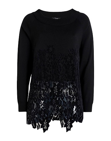 CLIPS Jumper Black 100% Wool, Polyester, Polyamide