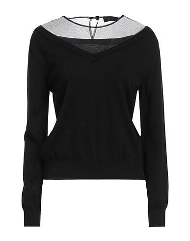 ICONA by KAOS Jumper Black 40% Viscose, 30% Polyamide, 25% Wool, 5% Cashmere, Polyester