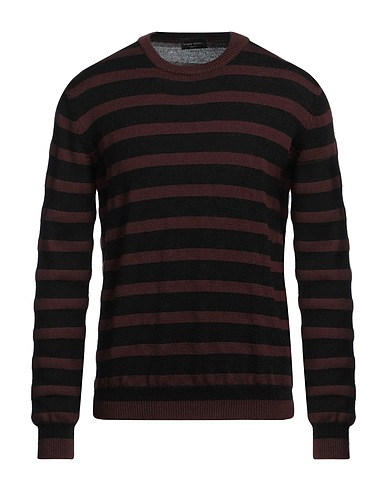 ROBERTO COLLINA Sweater Chocolate brown 70% Wool, 30% Alpaca wool
