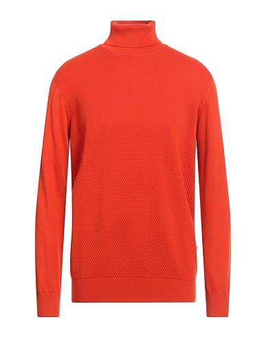 LIU •JO MAN Polo neck Orange 41% Cotton, 28% Polyester, 13% Polyamide, 13% Acrylic, 5% Wool