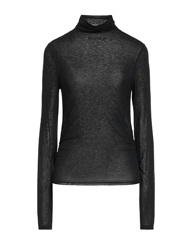 PATRIZIA PEPE T-shirt Nero 66% Viscosa, 19% Poliammide, 9% Cachemire, 6% Elastan