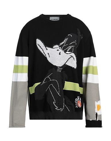 ICEBERG Jumper LOONEY TUNES Black 100% Cotton