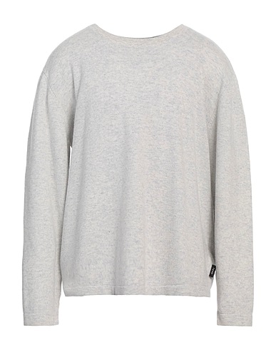 HEVÒ Pullover Hellgrau 80% Wolle, 20% Baumwolle