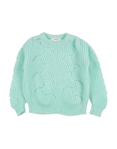 VICOLO Sweater GIRL Light green 38% Acrylic, 32% Polyamide, 30% Mohair wool