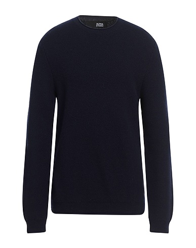 ALPHA STUDIO Pullover Blu navy 90% Lana, 10% Cachemire