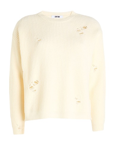 GRIFONI Pullover Avorio 100% Lana Vergine