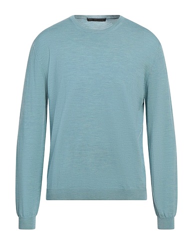 LOW BRAND Jumper Turquoise 100% Merino Wool