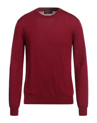 TOD'S Jumper Burgundy 70% Merino Wool, 20% Silk, 10% Cashmere