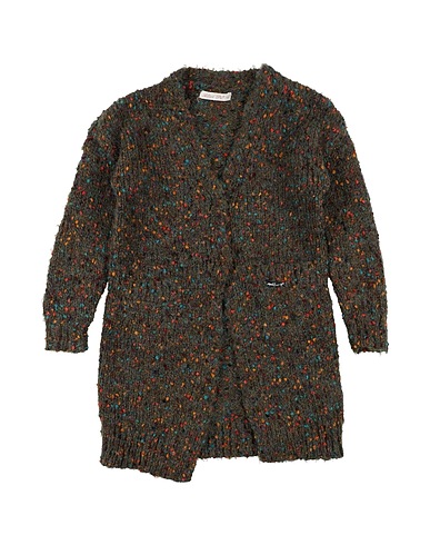 ALICE PI. Cardigan Military green 72% Polyester, 19% Acrylic, 9% Wool