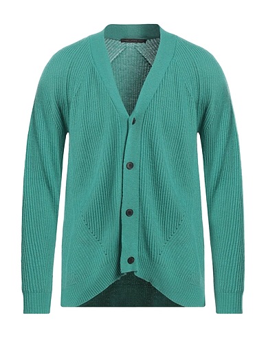 LOW BRAND Cardigan Verde 40% Lana Vergine, 30% Viscosa, 20% Poliestere, 10% Cachemire