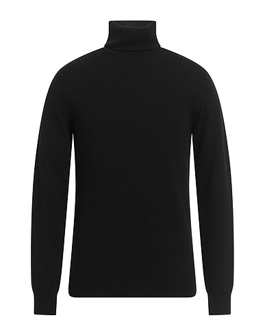 LIU •JO MAN Polo neck Black 100% Wool