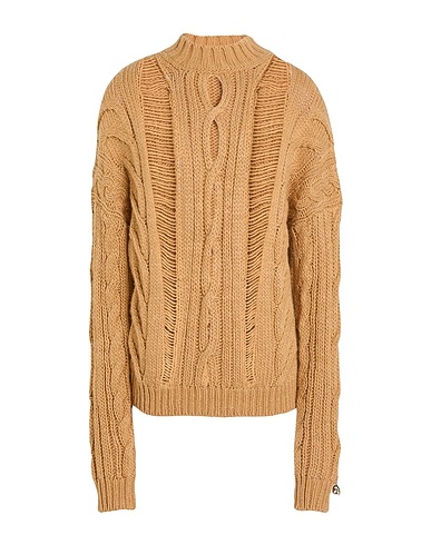 GAëLLE Paris Polo neck Beige 75% Acrylic, 15% Polyester, 10% Wool